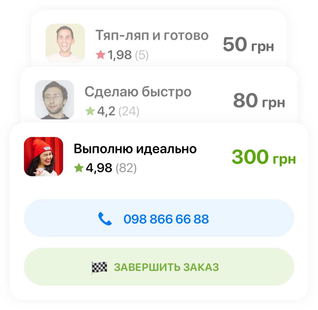 Отклики исполнителей